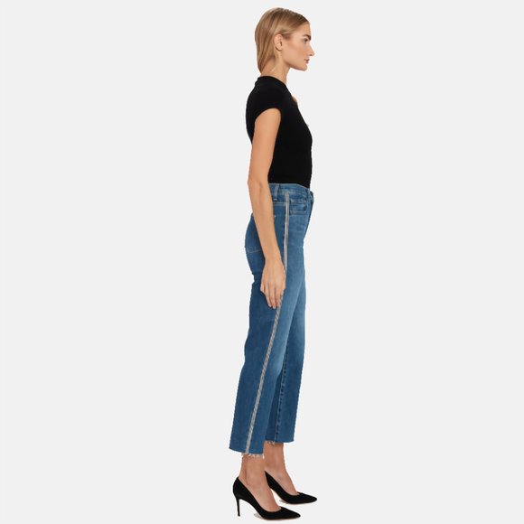 J Brand Jules High-Rise Ankle Straight Leg Embellished Urbanite Denim Jeans - Picture 15 of 15